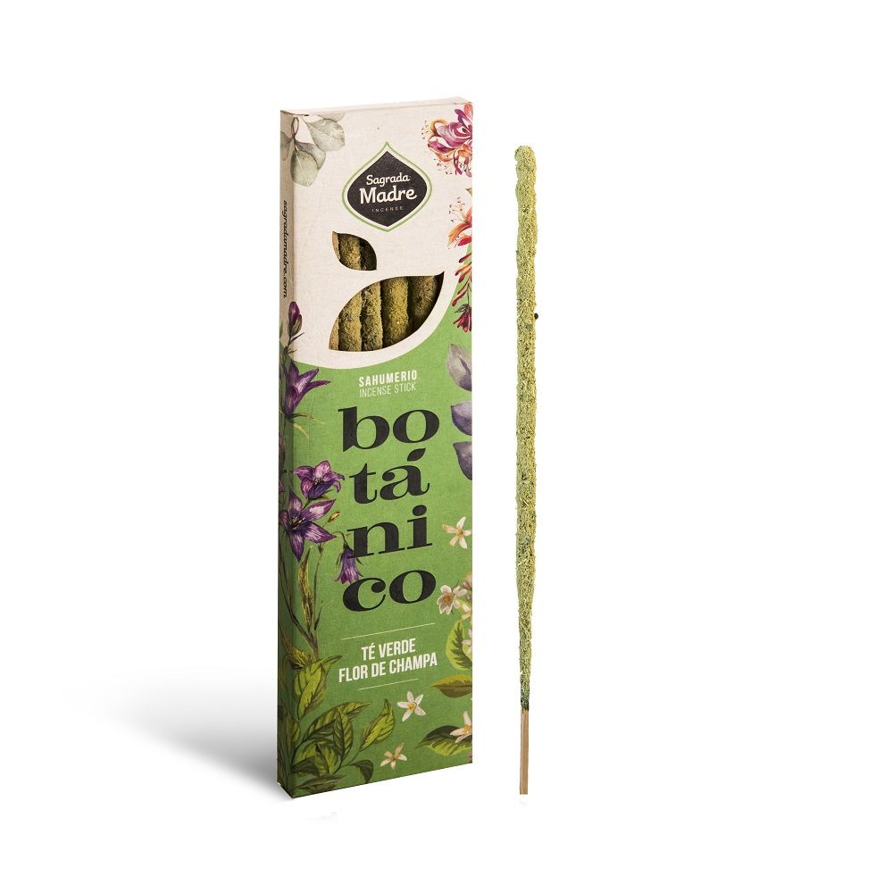 Sagrada Madre - Botanico - Grüner Tee & Champa - Räucherstäbchen 20 g