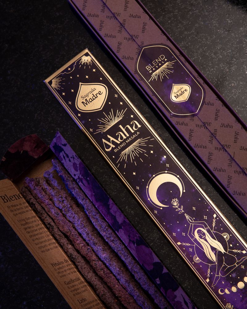 Sagrada Madre – Blend Masala - Maha - Räucherstäbchen - 8 Stk.