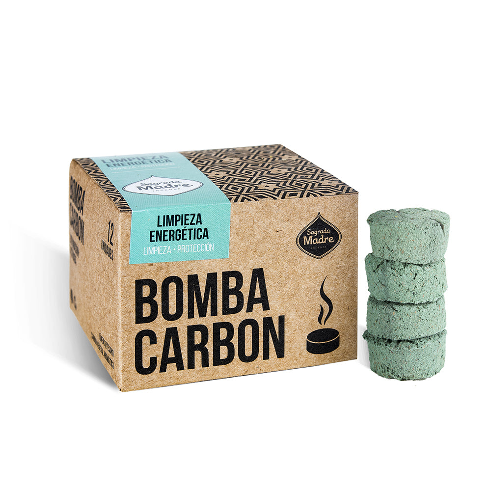 Sagrada Madre – Bomba Carbón - Aktiv-Räucherkohle - Energetische Reinigung - 12 Stk.