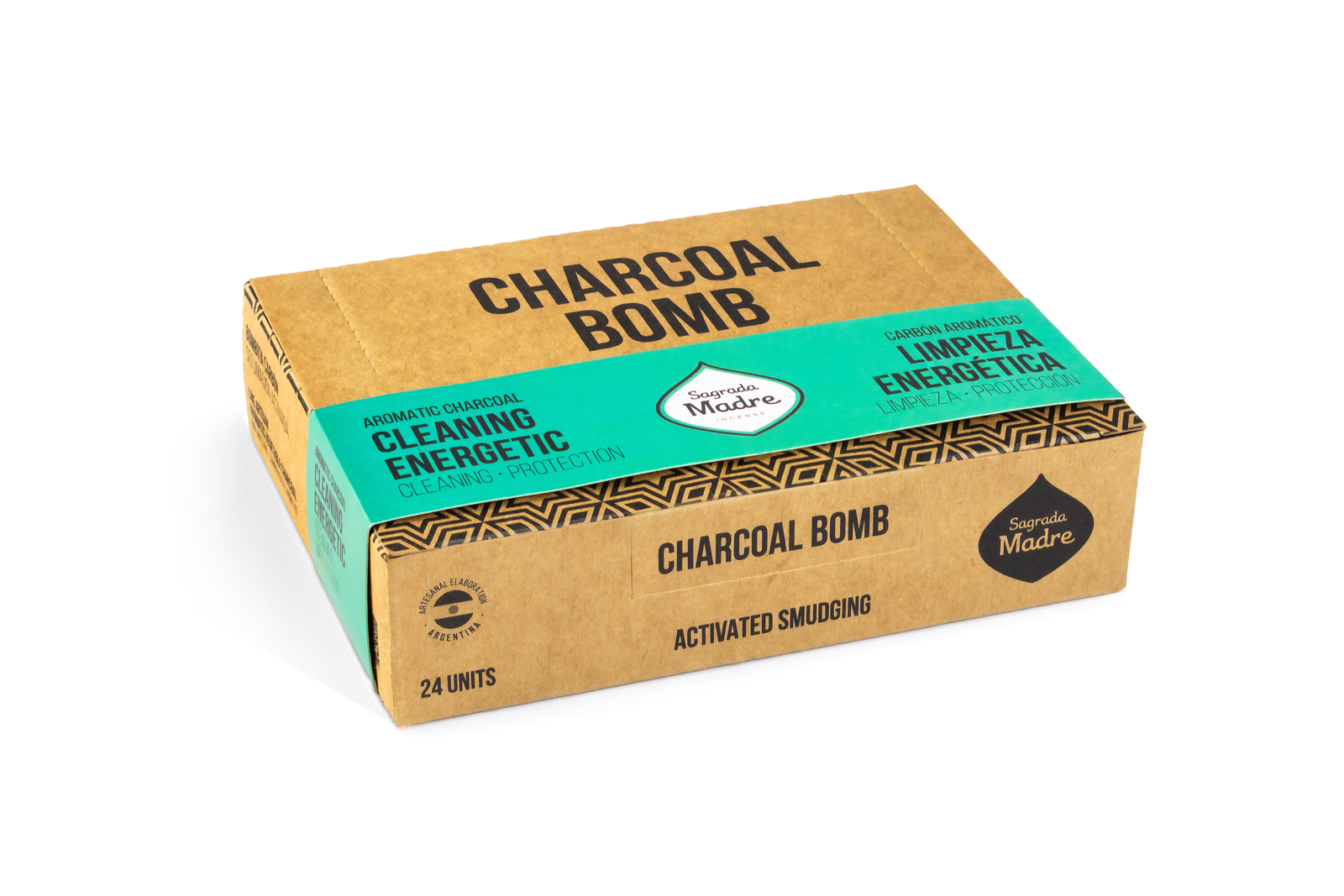 Sagrada Madre – Bomba Carbón - Aktiv-Räucherkohle - Energetische Reinigung - 24 Stk.