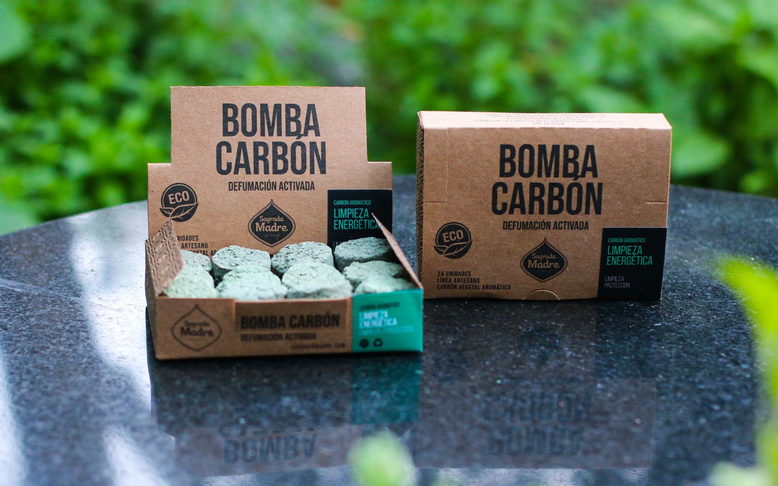 Sagrada Madre – Bomba Carbón - Aktiv-Räucherkohle - Energetische Reinigung - 24 Stk.