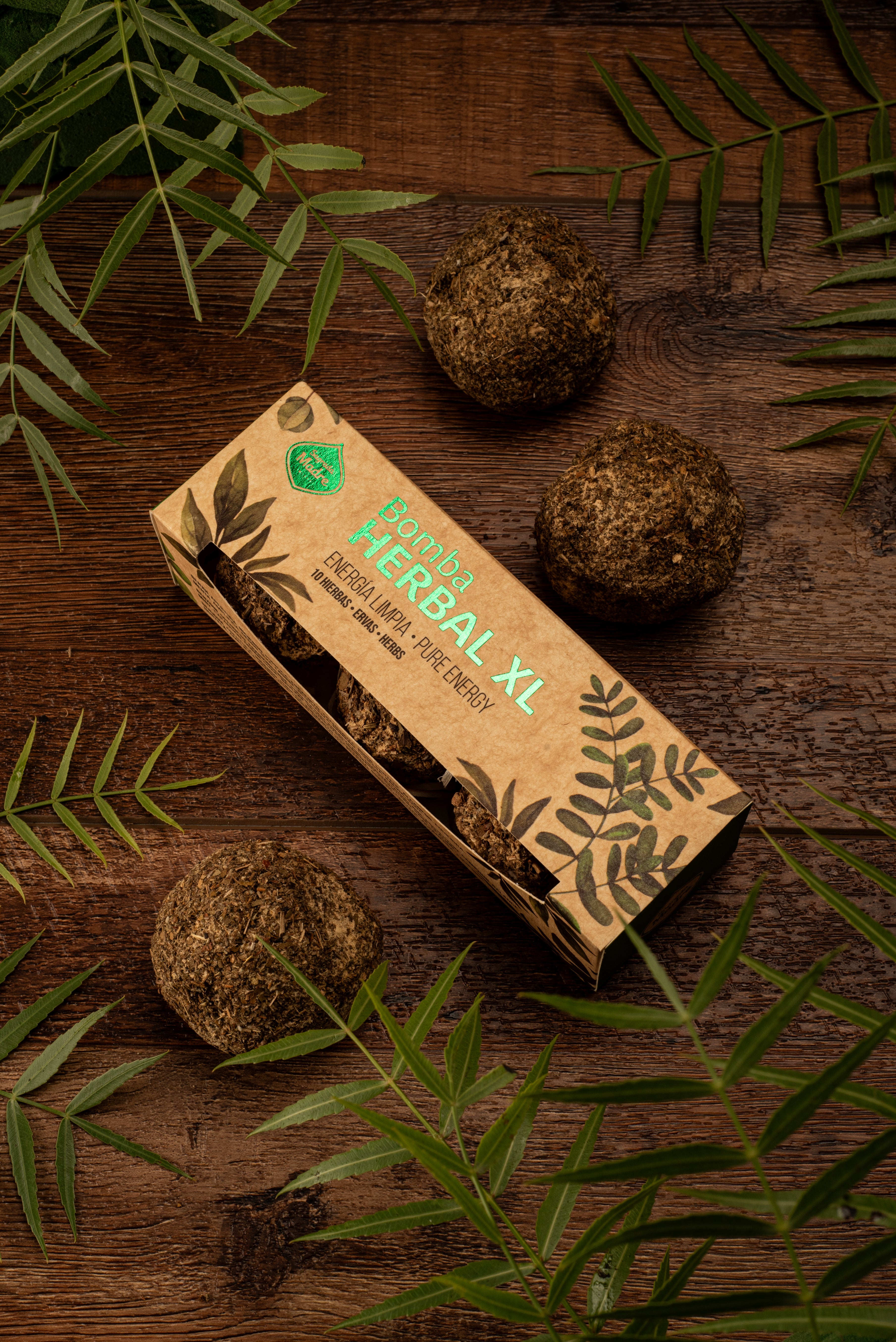 Sagrada Madre – Bomba Herbal XL - Kräuter-Räucherkugeln - Klare Energie - 3 Stk. XL