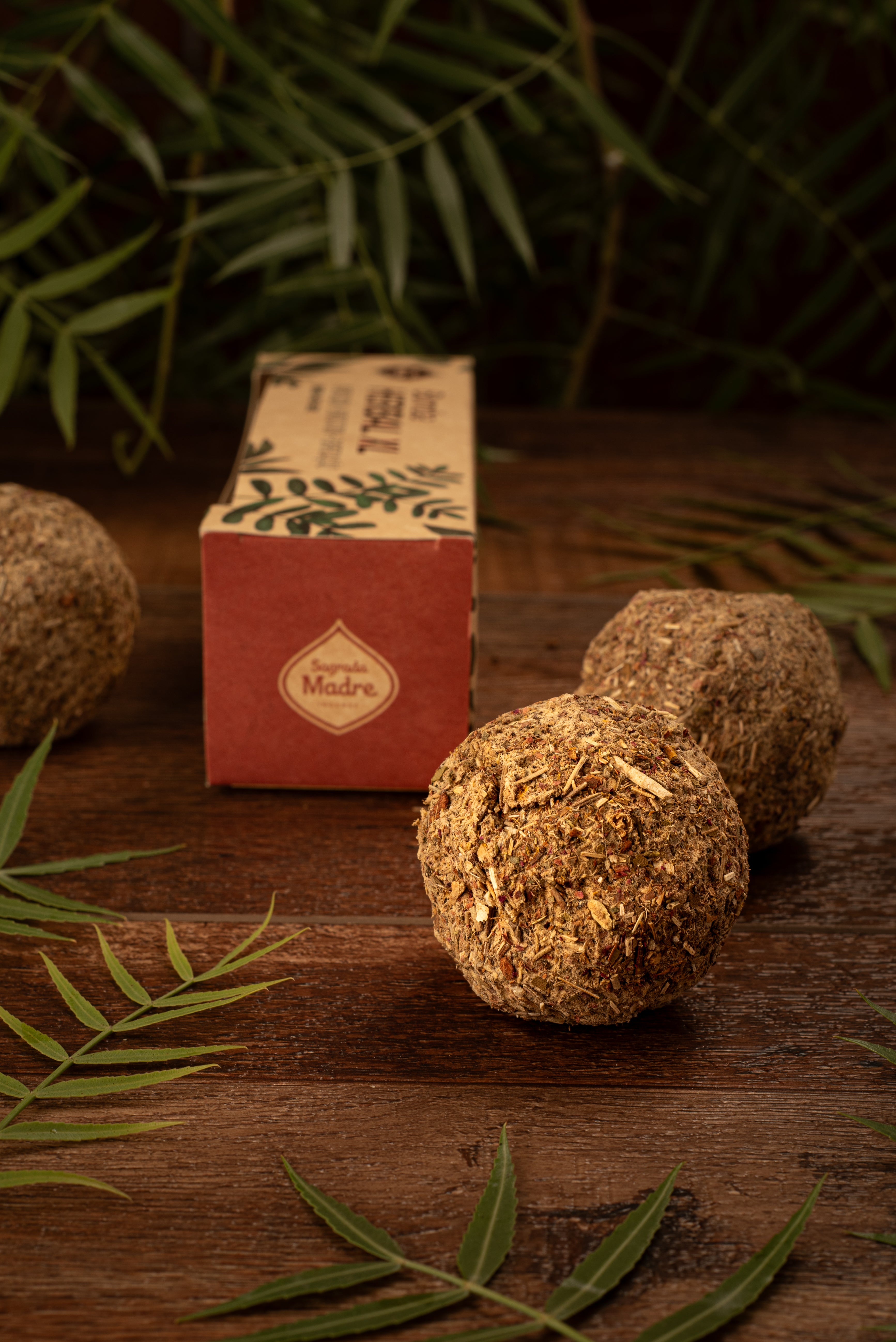 Sagrada Madre – Bomba Herbal XL - Kräuter-Räucherkugeln - Reinigung - 3 Stk. XL