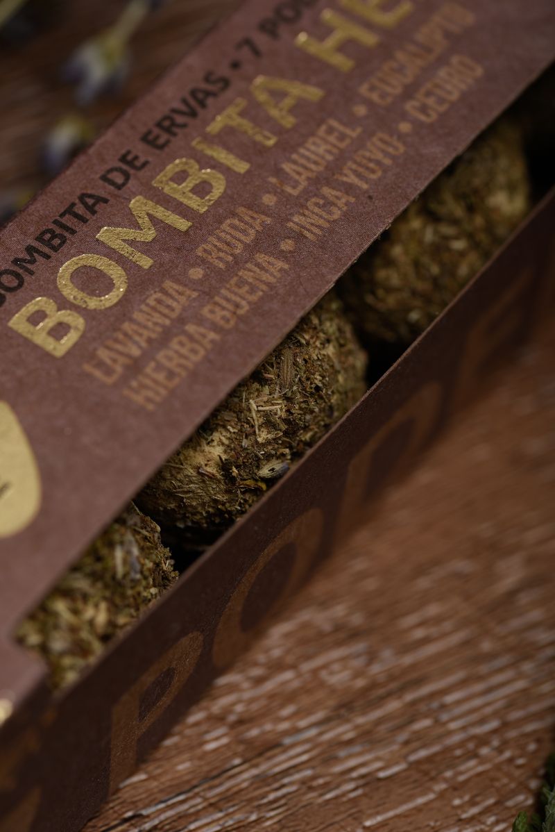 Sagrada Madre – Bombita Herbal - Räucherkugeln - 7 Kräfte - 4 Stk.