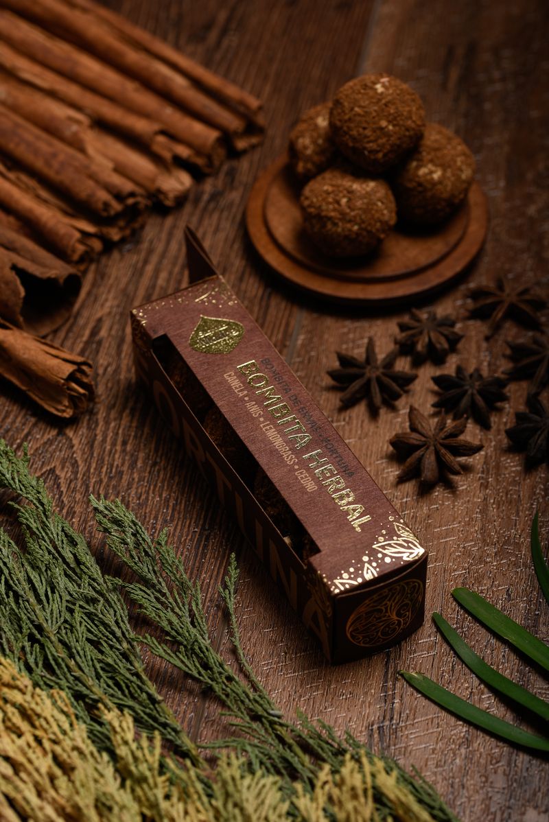 Sagrada Madre – Bombita Herbal - Räucherkugeln - Glück - 4 Stk.