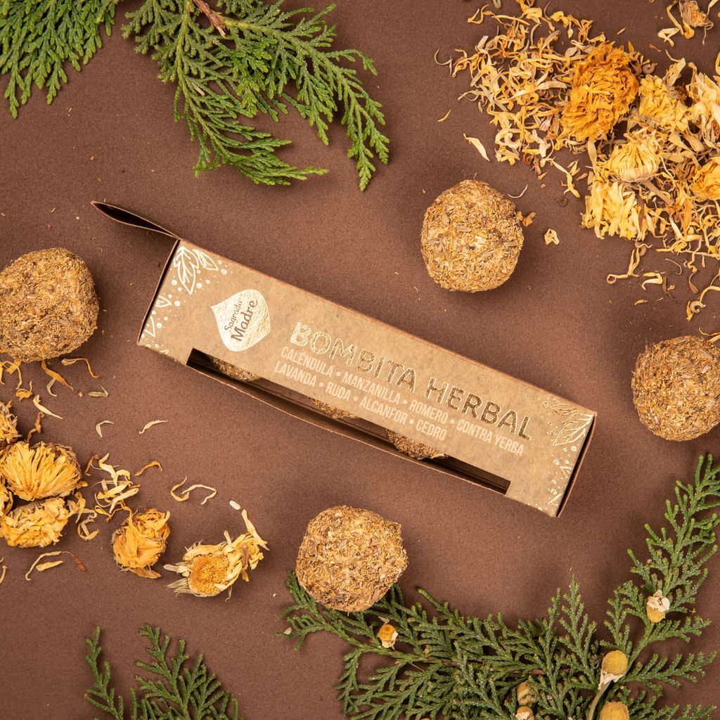 Sagrada Madre – Bombita Herbal - Räucherkugeln - Harmonie - 4 Stk.