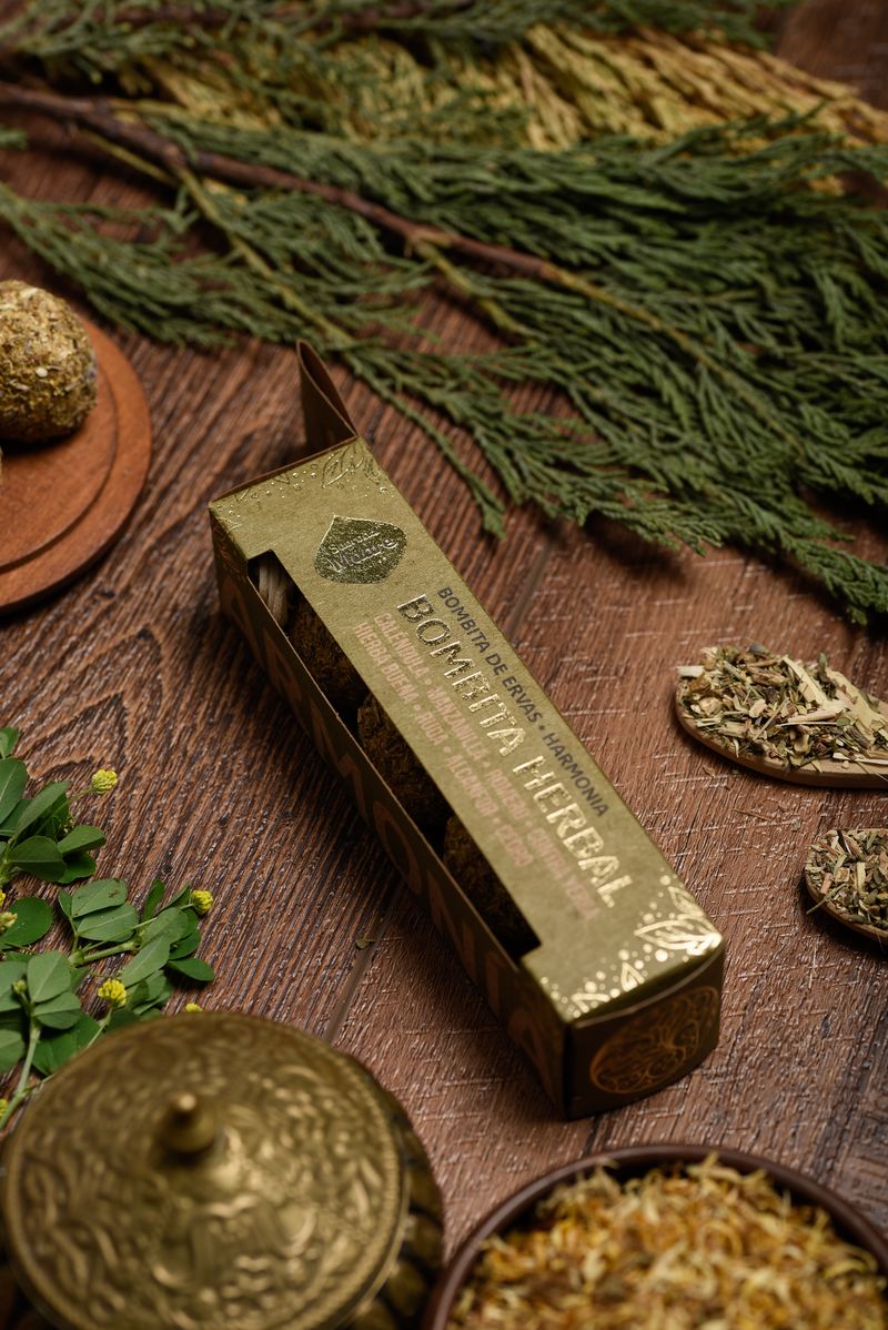 Sagrada Madre – Bombita Herbal - Räucherkugeln - Harmonie - 4 Stk.