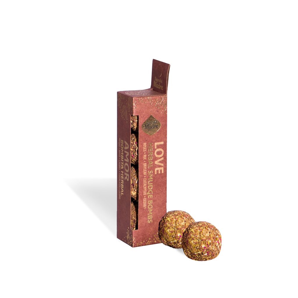Sagrada Madre – Bombita Herbal - Räucherkugeln - Liebe - 4 Stk.