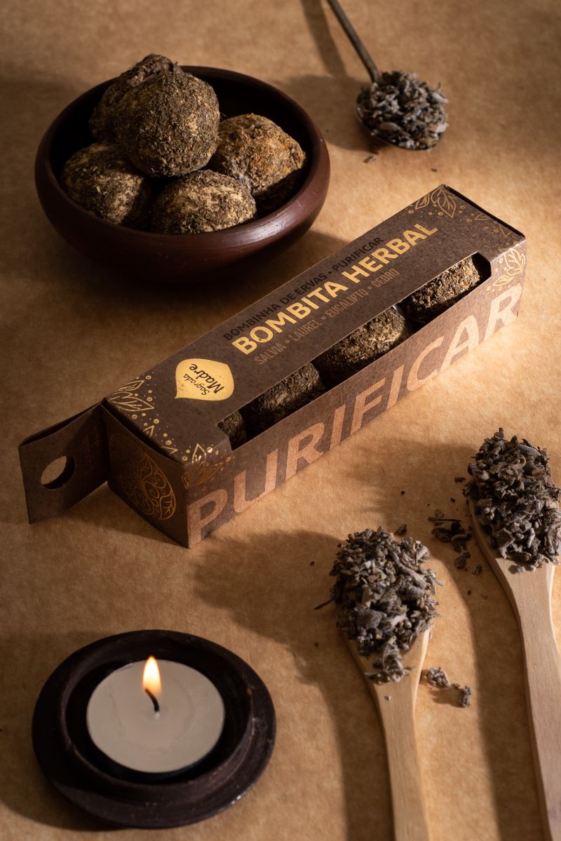 Sagrada Madre – Bombita Herbal - Räucherkugeln - Reinigung - 4 Stk.