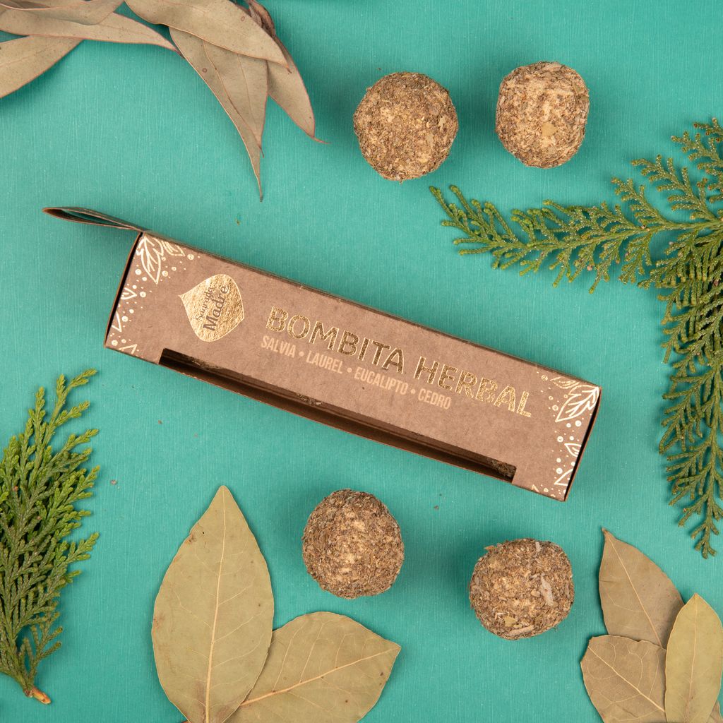 Sagrada Madre – Bombita Herbal - Räucherkugeln - Reinigung - 4 Stk.