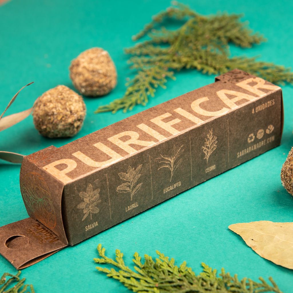 Sagrada Madre – Bombita Herbal - Räucherkugeln - Reinigung - 4 Stk.