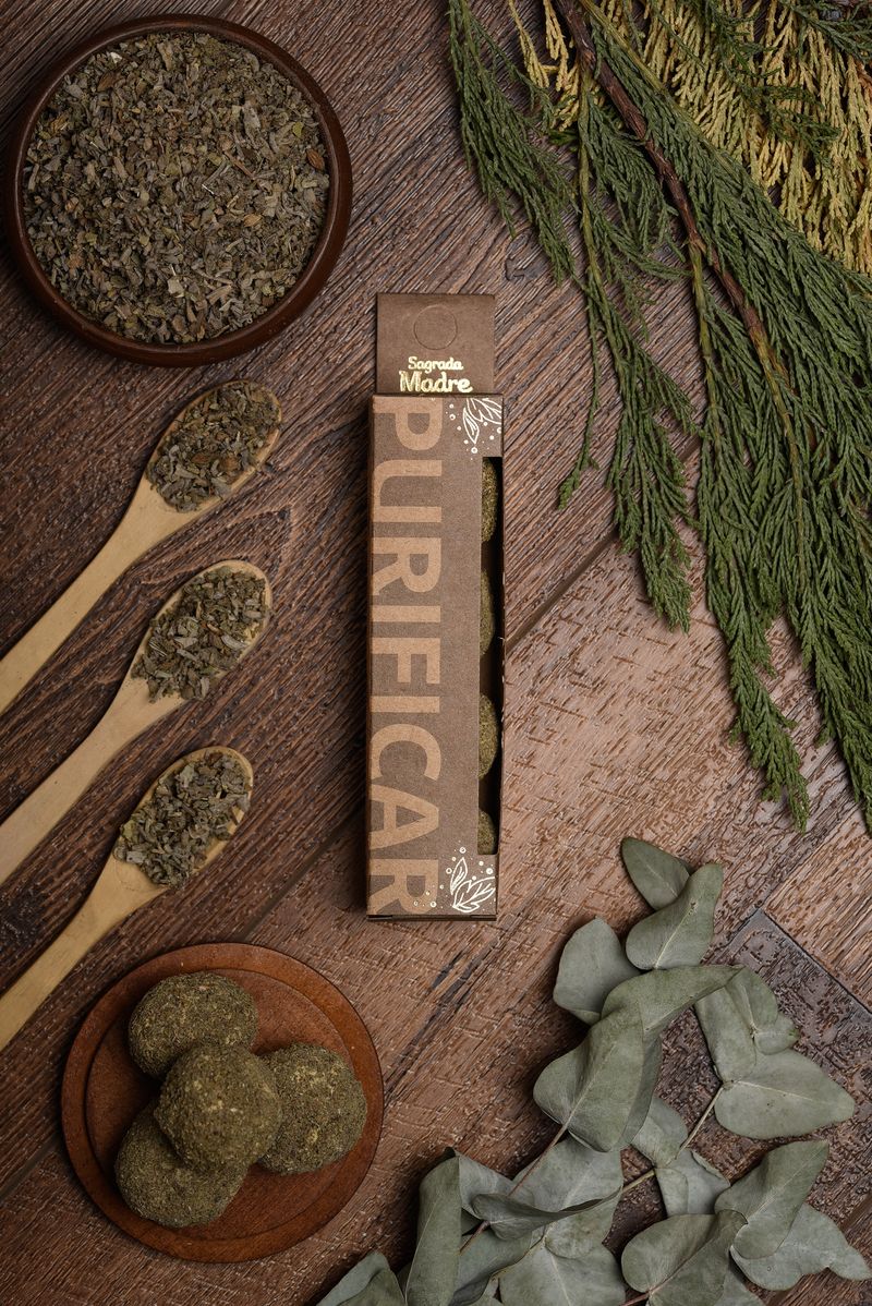 Sagrada Madre – Bombita Herbal - Räucherkugeln - Reinigung - 4 Stk.