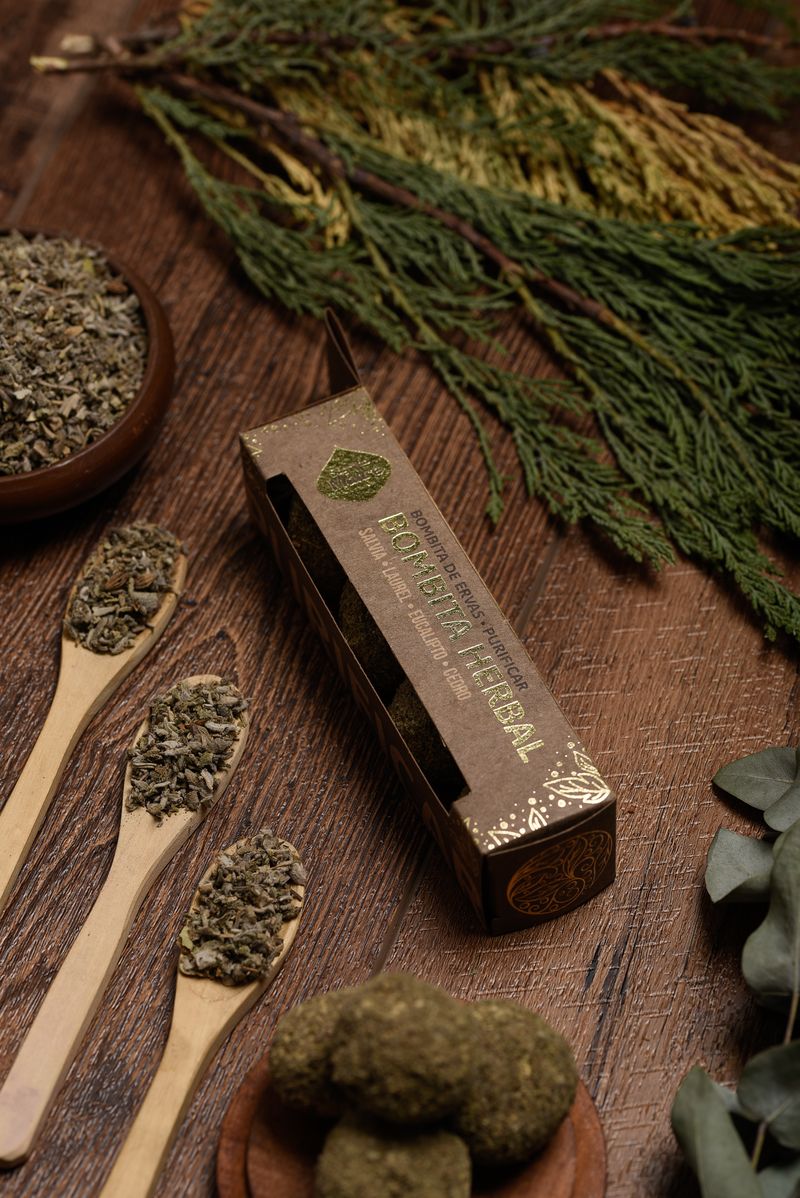 Sagrada Madre – Bombita Herbal - Räucherkugeln - Reinigung - 4 Stk.