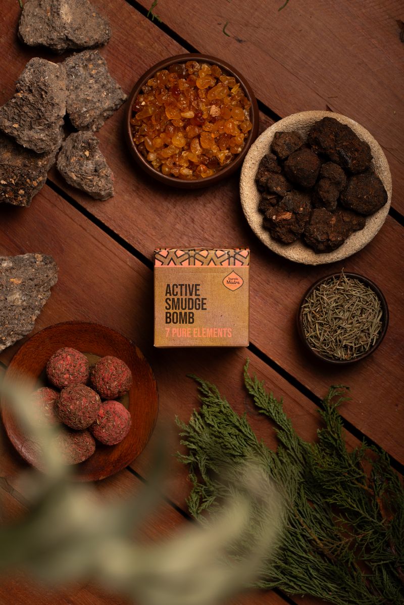 Sagrada Madre – Bombitas - Aktiv Räucherkugeln - 7 Elemente – 8 Stk.