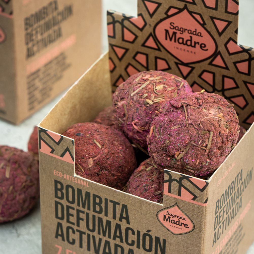 Sagrada Madre – Bombitas - Aktiv Räucherkugeln - 7 Elemente – 8 Stk.