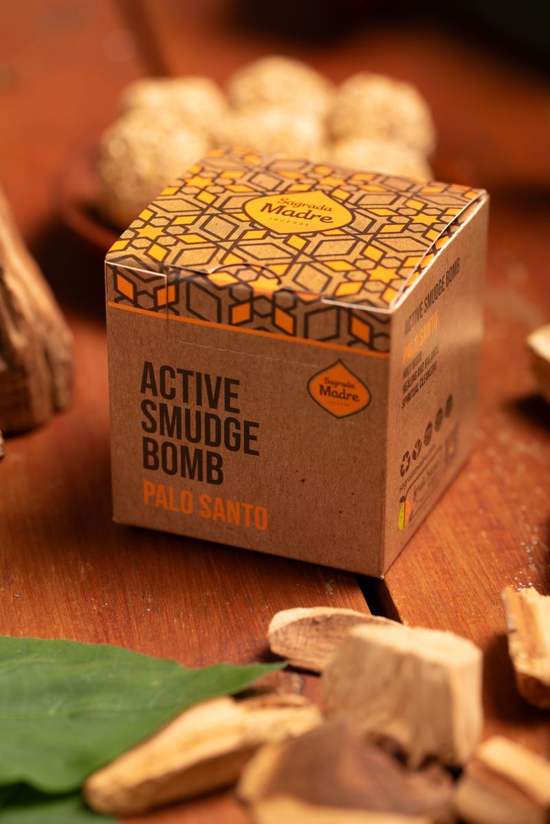 Sagrada Madre – Bombitas - Aktiv Räucherkugeln - Palo Santo – 8 Stk.