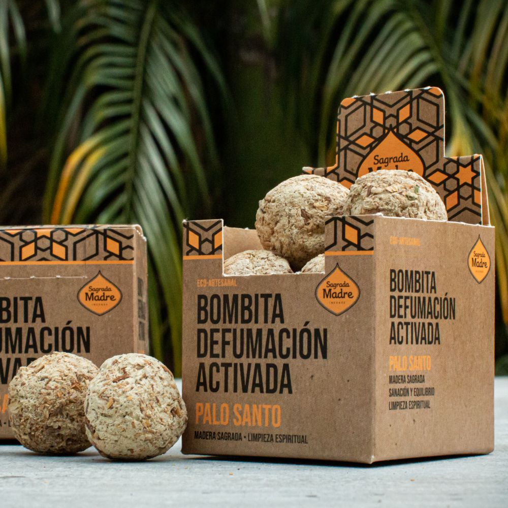 Sagrada Madre – Bombitas - Aktiv Räucherkugeln - Palo Santo – 8 Stk.
