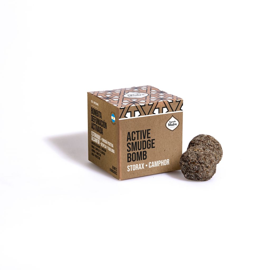 Sagrada Madre – Bombitas - Aktiv Räucherkugeln - Styrax & Kampfer – 8 Stk.