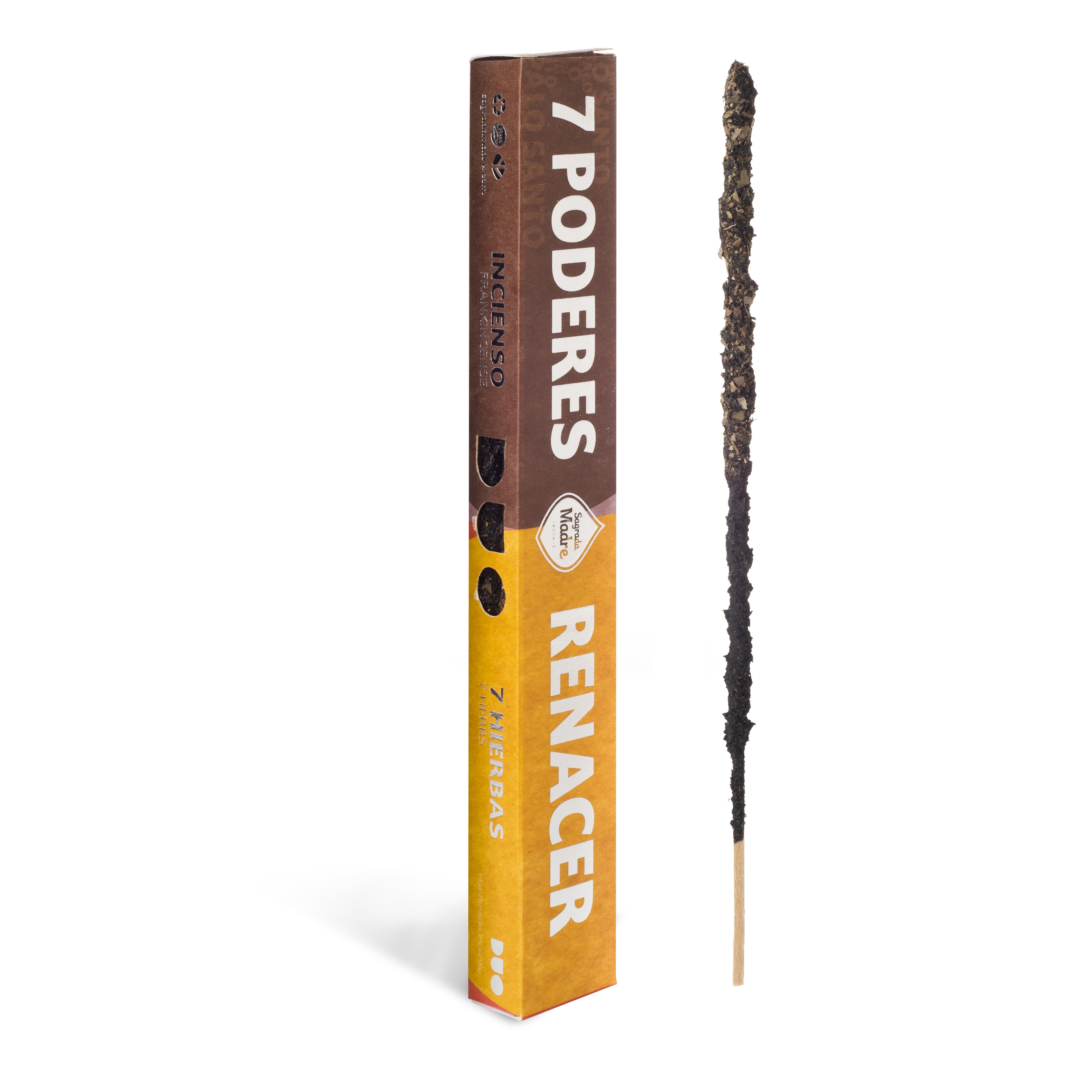 Sagrada Madre – DUO Räucherstäbchen - 7 Kräfte & Neuanfang - Weihrauch & Kräuter - 6 Stk.