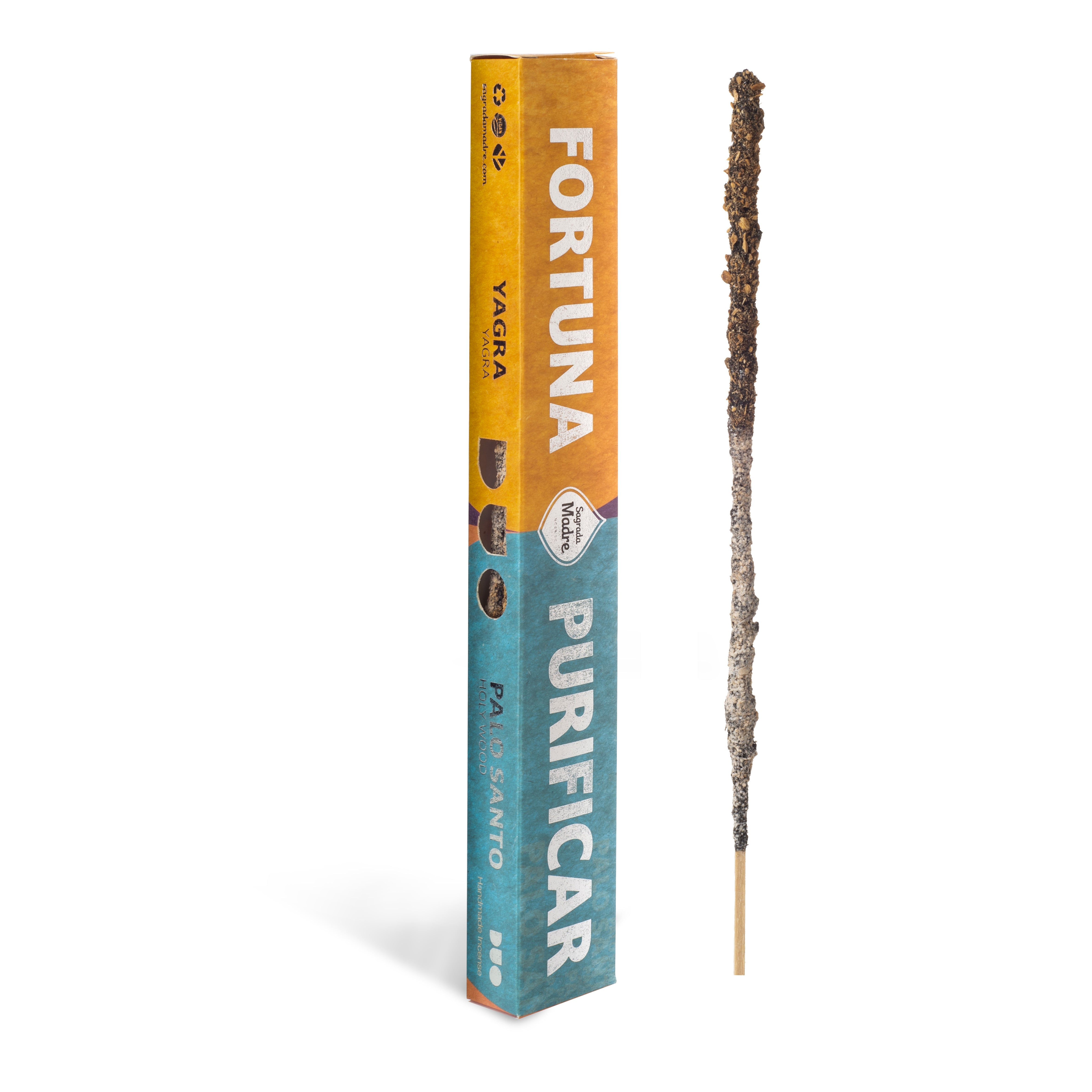 Sagrada Madre – DUO Räucherstäbchen - Glück & Reinigung - Yagra & Palo Santo - 6 Stk.