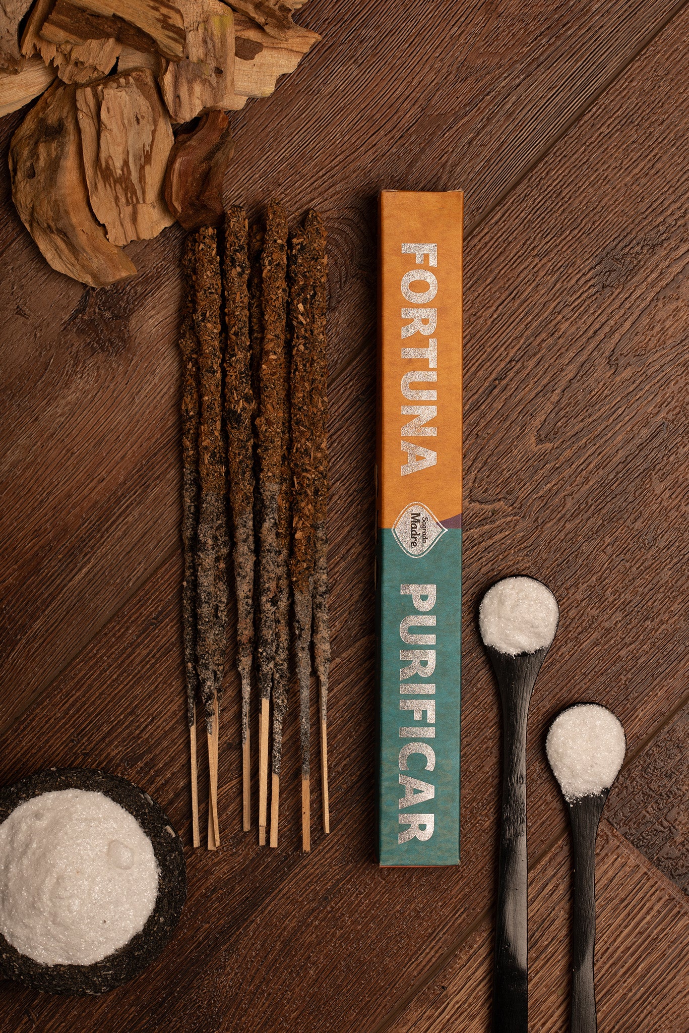 Sagrada Madre – DUO Räucherstäbchen - Glück & Reinigung - Yagra & Palo Santo - 6 Stk.