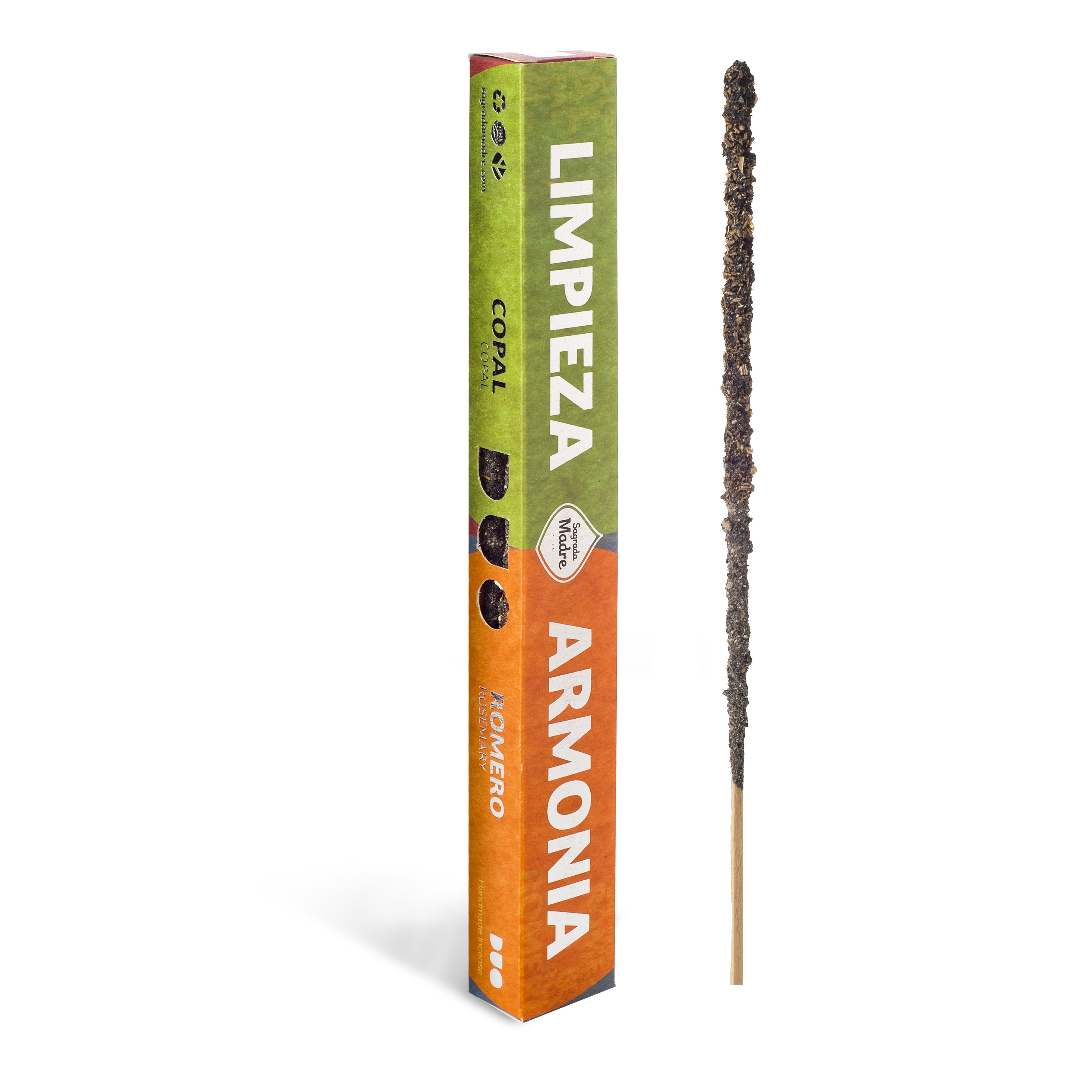 Sagrada Madre – DUO Räucherstäbchen - Reinigung & Harmonie - Copal & Rosmarin - 6 Stk.