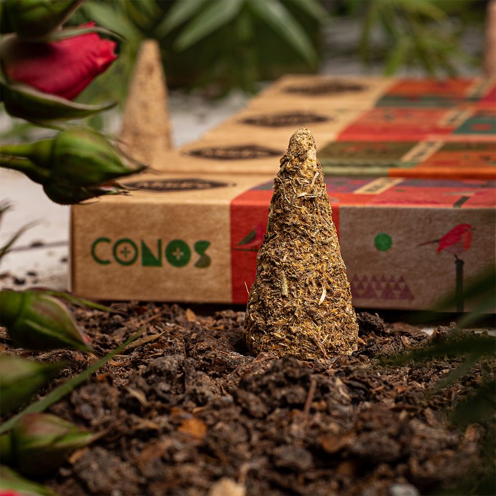 Sagrada Madre – Räucherkegel - Ringelblume & Rosmarin - Wohlstand - 8 Stk.