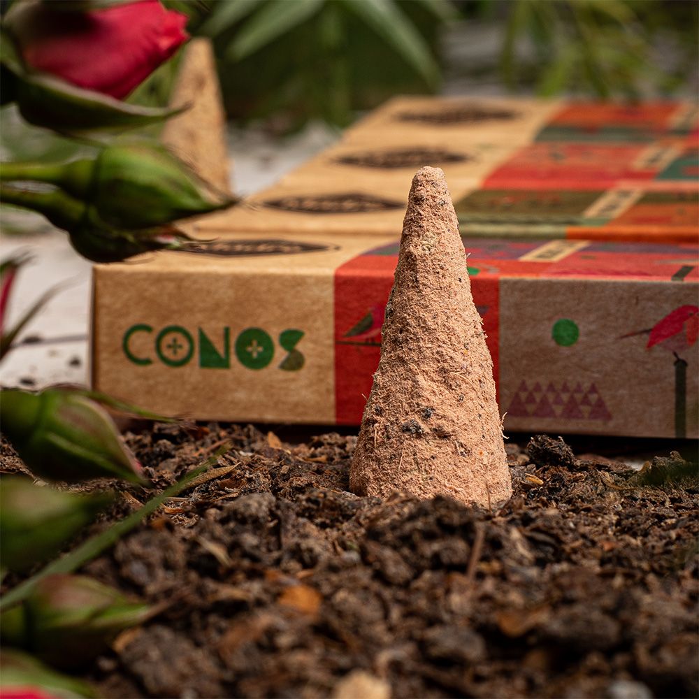 Sagrada Madre – Räucherkegel - Sandelholz & Yagra - Mentale Klarheit - 8 Stk.