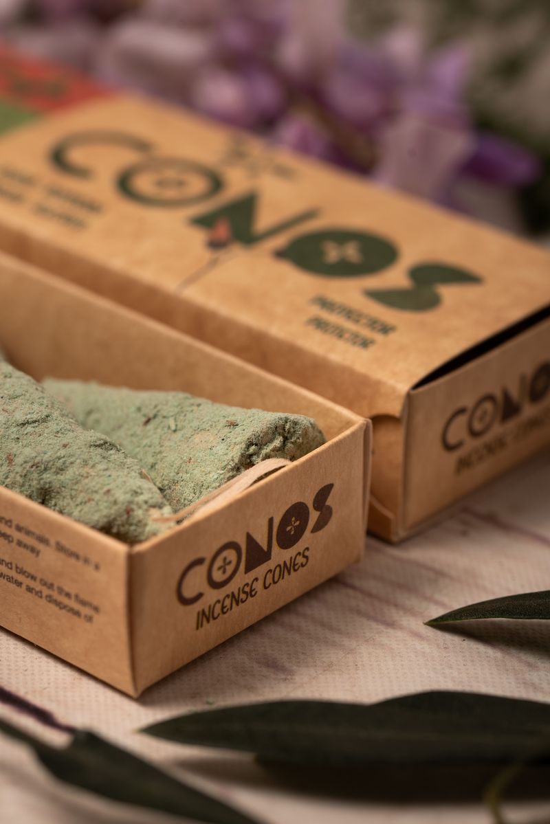 Sagrada Madre – Räucherkegel - Weinraute & Rosmarin - Schutz - 8 Stk.