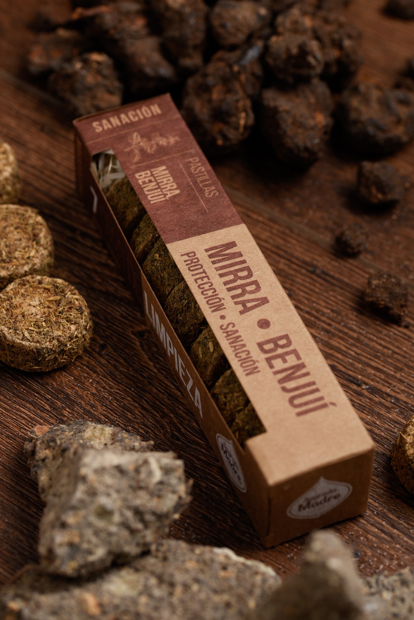 Sagrada Madre – Räucherpastillen „7 Tage Reinigung" - Myrrhe & Benzoe - 7 Stk.