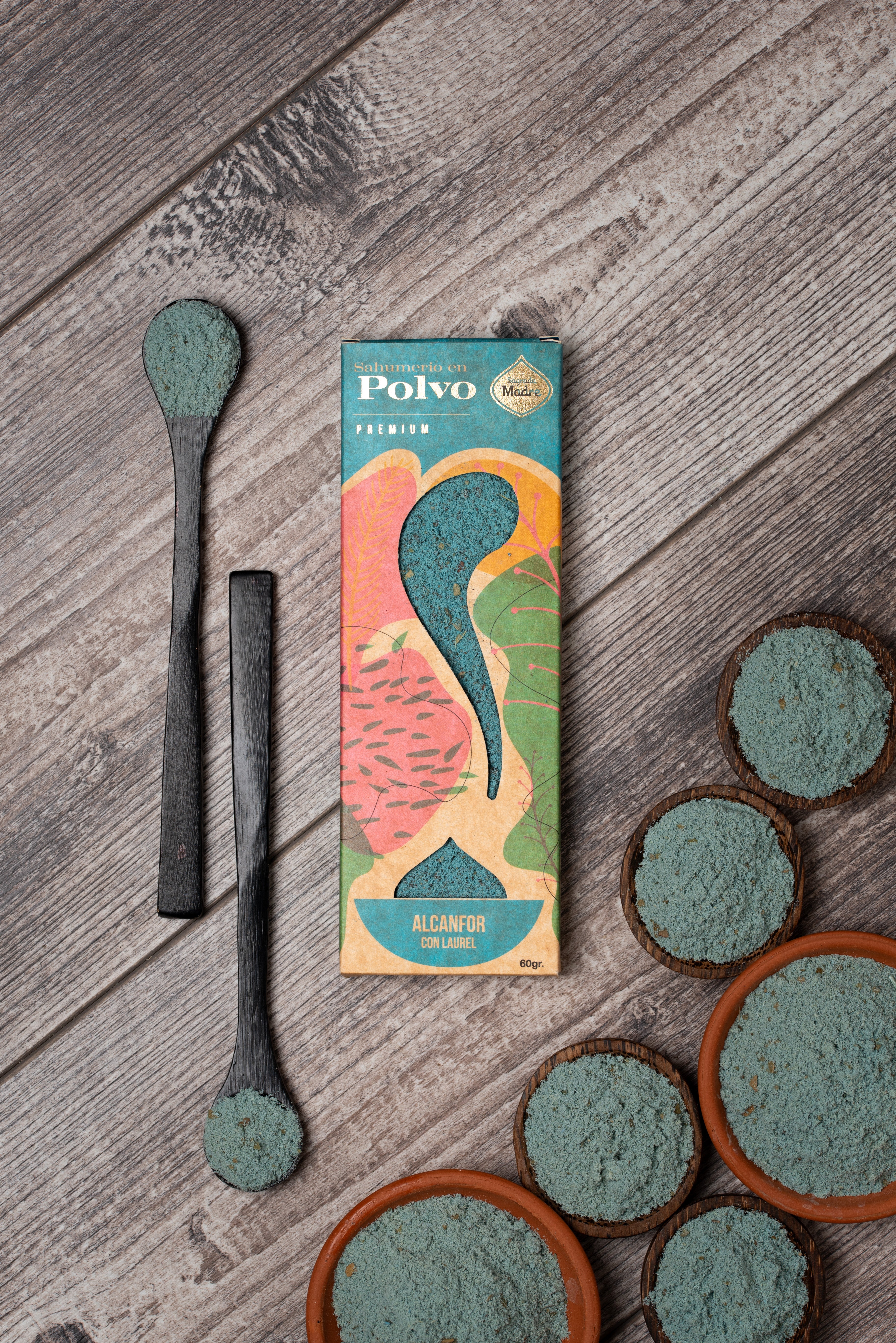 Sagrada Madre – Räucherpulver „Kampfer & Lorbeer“ - 45 g