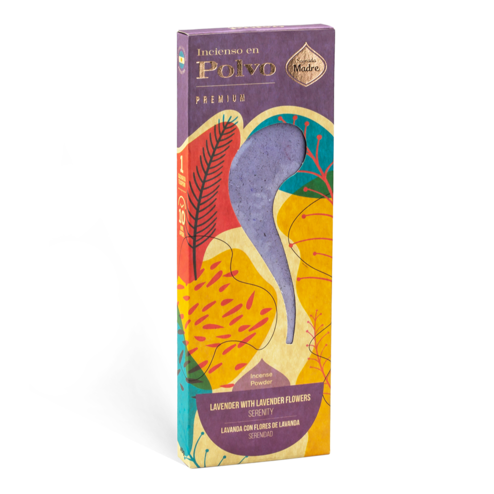 Sagrada Madre – Räucherpulver „Lavendel mit Lavendelblüten“ - 45 g