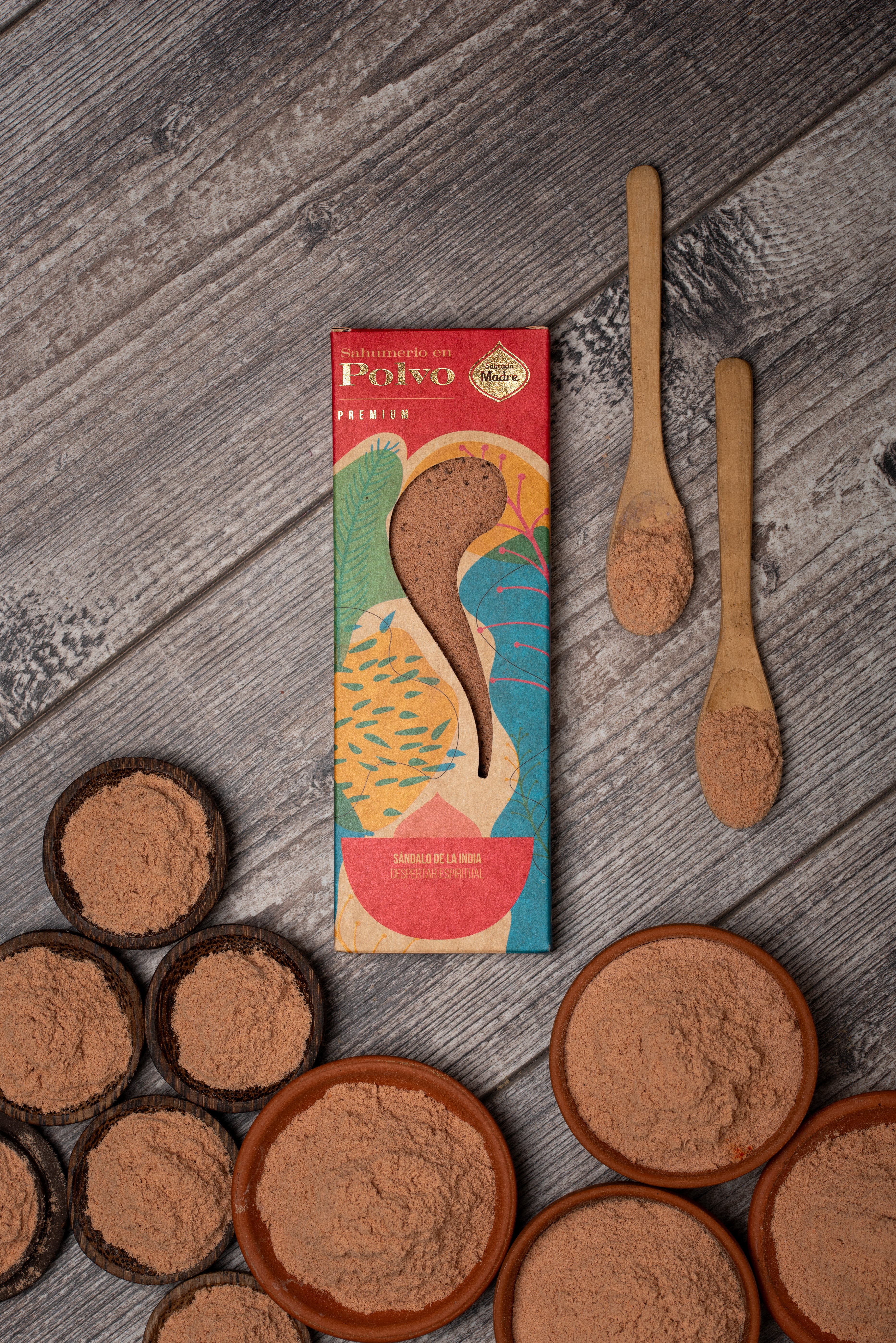 Sagrada Madre – Räucherpulver „Sandelholz aus Indien“ - 45 g