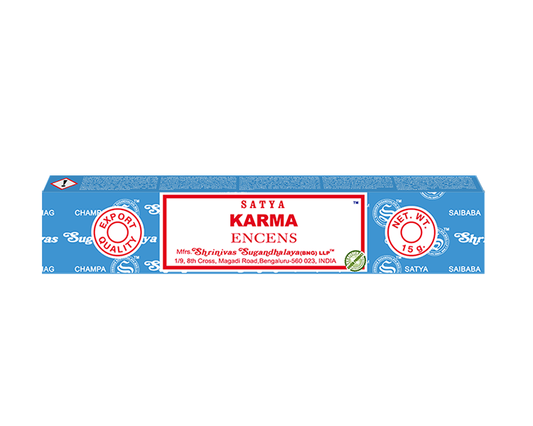 Satya - Karma – Räucherstäbchen – 15 g Schachtel (ca. 12–15 Stäbchen)