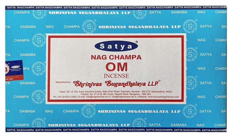 Satya - Om (Innere Ruhe) – Räucherstäbchen – 15 g Schachtel (ca. 12–15 Stäbchen)
