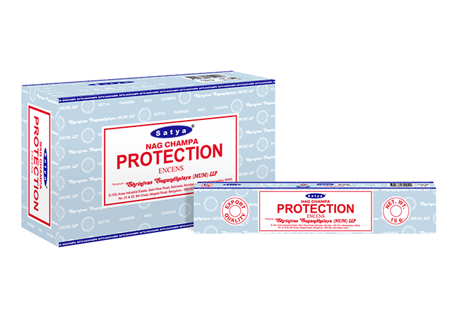 Satya - Protection (Schutz & Sicherheit) – Räucherstäbchen – 15 g Schachtel (ca. 12–15 Stäbchen)