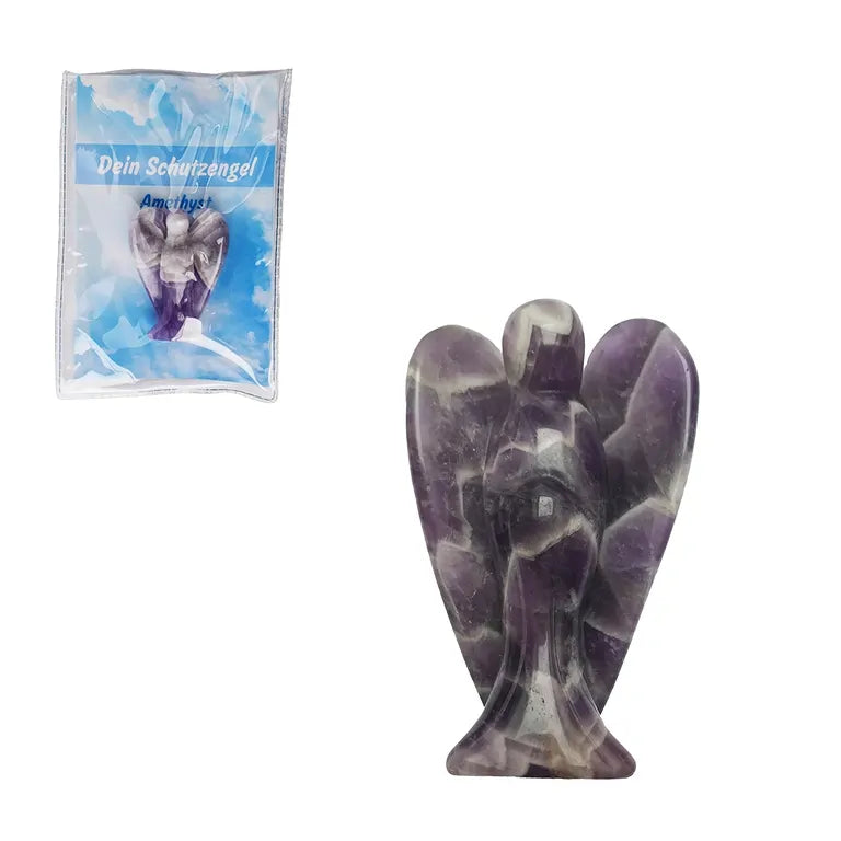 Schutzengel Amethyst – 5 cm (klein) in Pouch mit Beileger