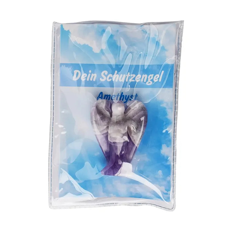 Schutzengel Amethyst – 5 cm (klein) in Pouch mit Beileger