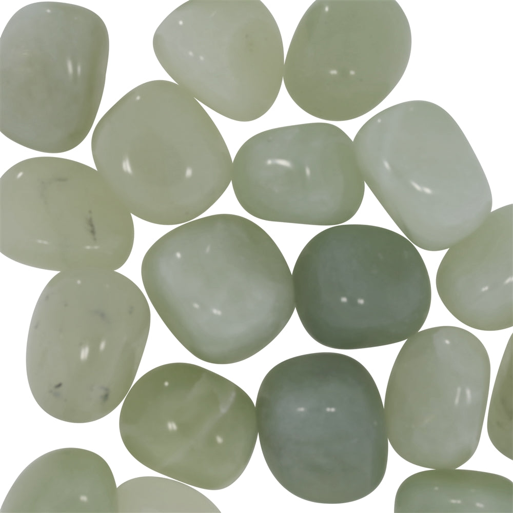 Serpentin ("China Jade") - Trommelstein - Größe 2 - 2,5 cm