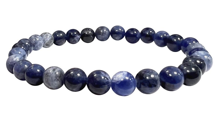 Sodalith - A Qualität - Perlenarmband 6-7 mm