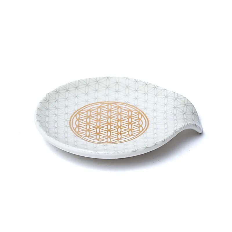 Teebeutelablage – Blume des Lebens - 10 cm