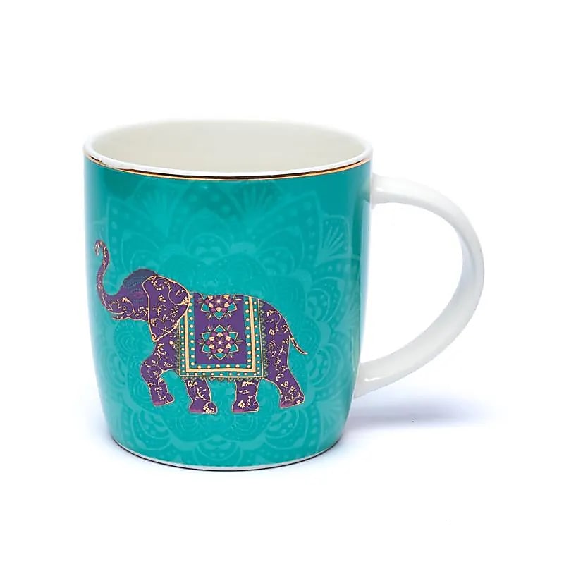 Teetasse mit Sieb – Indischer Elefant - 400 ml