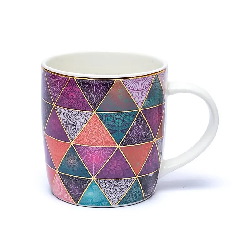 Teetasse mit Sieb – Patchwork - 400 ml
