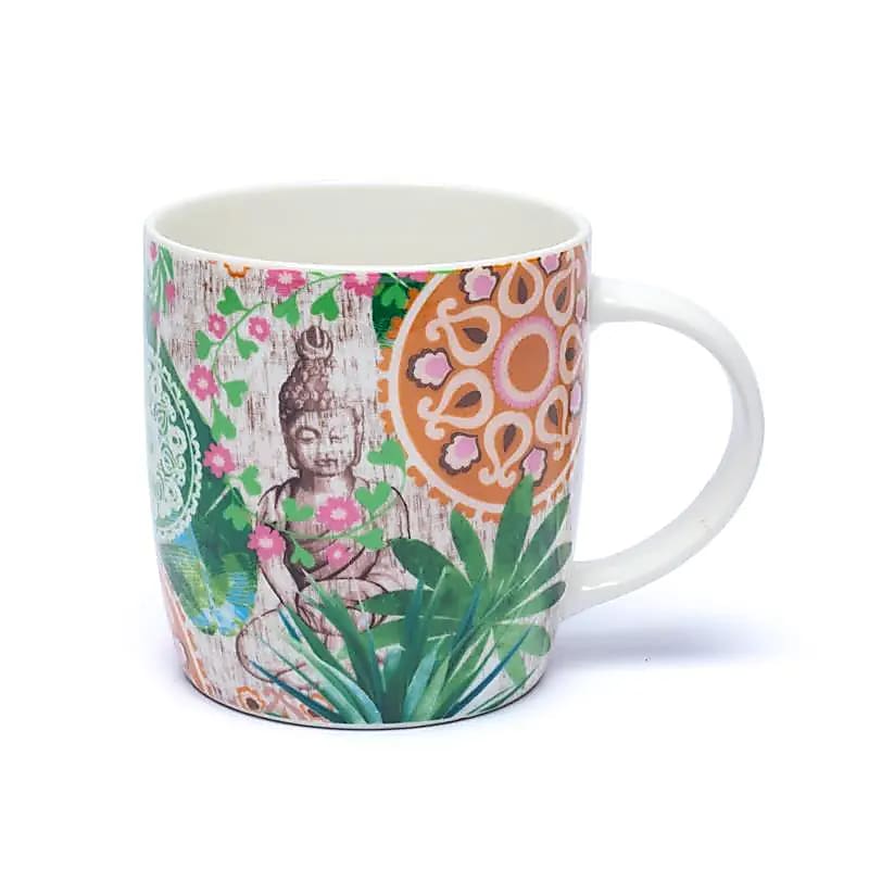 Teetasse mit Sieb – Buddha Paradies - 400 ml