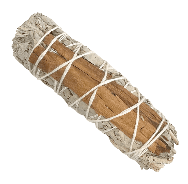 Terra Räucherbündel Weißer Salbei & Zimt – Handgebunden – 10 cm (25–30 g)