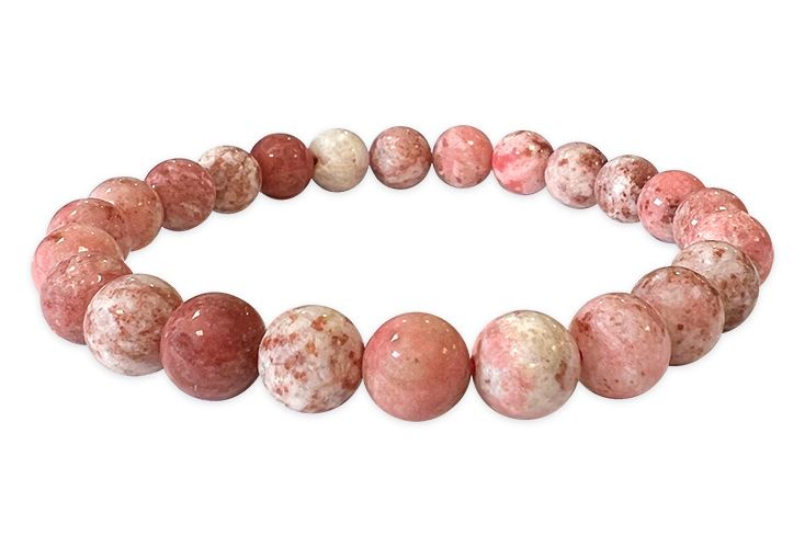 Thulite - A Qualität - Perlenarmband 8 mm