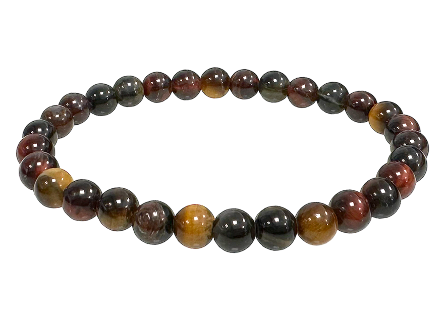 Tigerauge Mix - A Qualität - Perlenarmband 6 mm