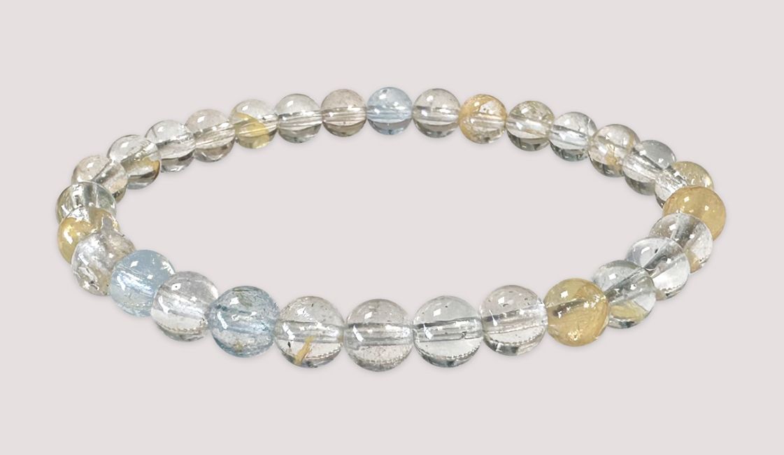 Topas mehrfarbig - AA Qualität - Perlenarmband 5,5 - 6 mm