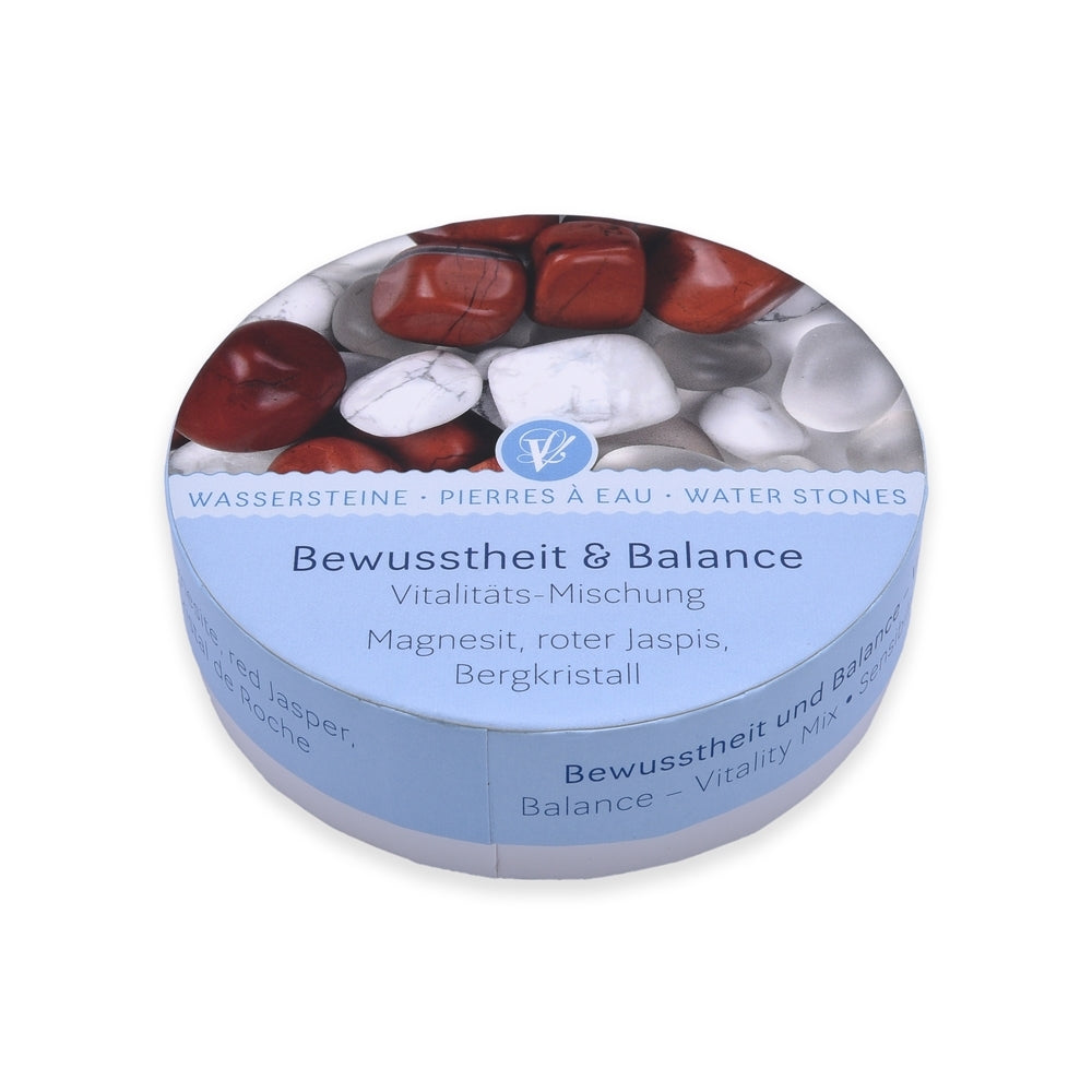 Bewusstheit & Balance – Lapis-Vitalis - Wassersteine Vitalitäts-Mischung ca. 100 g in Pappschachtel