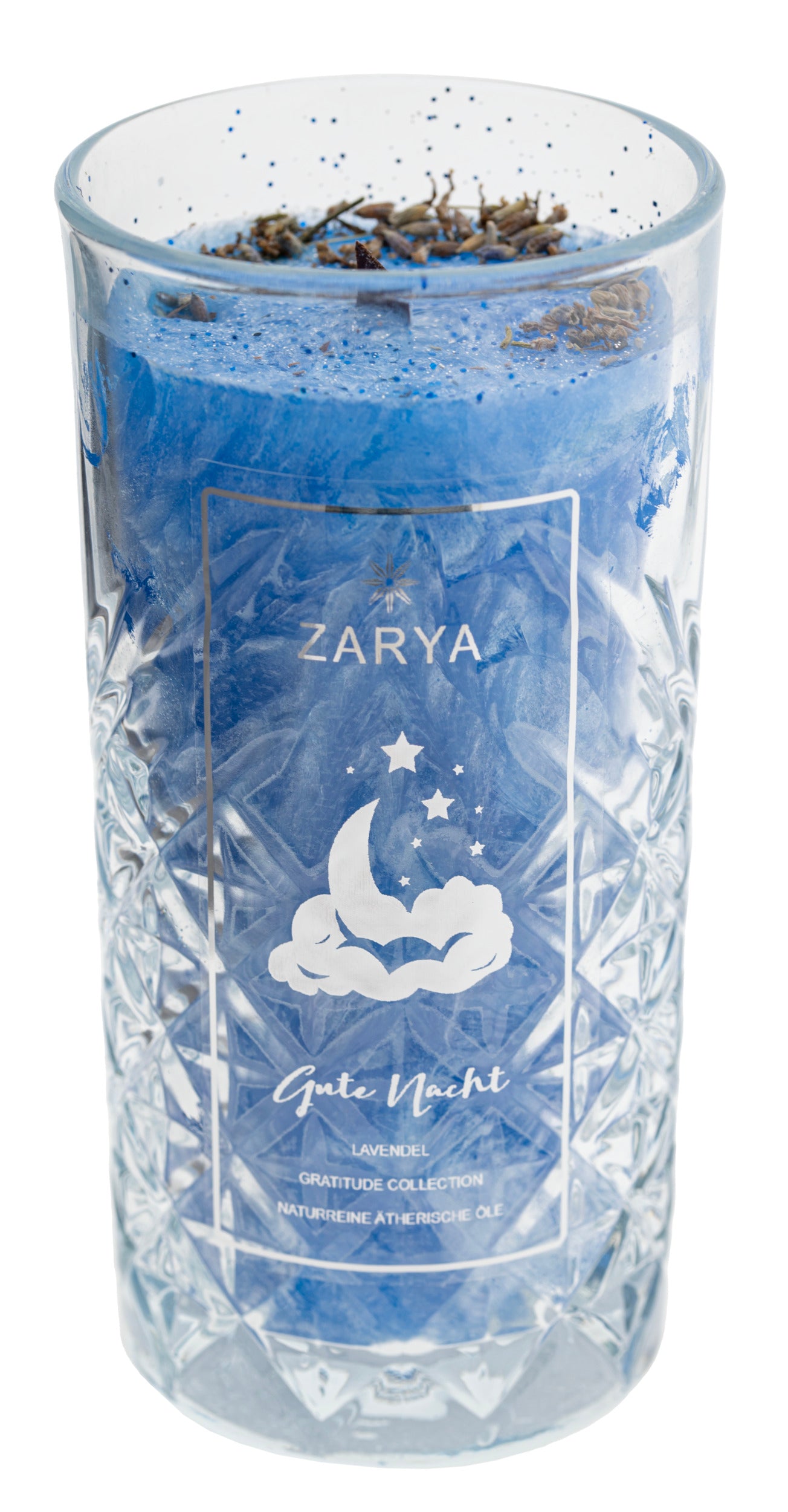 ZARYA - Dankbarkeitskerze - Gute Nacht - Lavendel